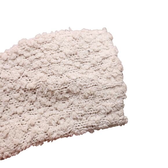 Bobeau Cream Nubby Knit V-Neck Pullover Sweater w/ Back Vent Size M - Picture 4 of 14